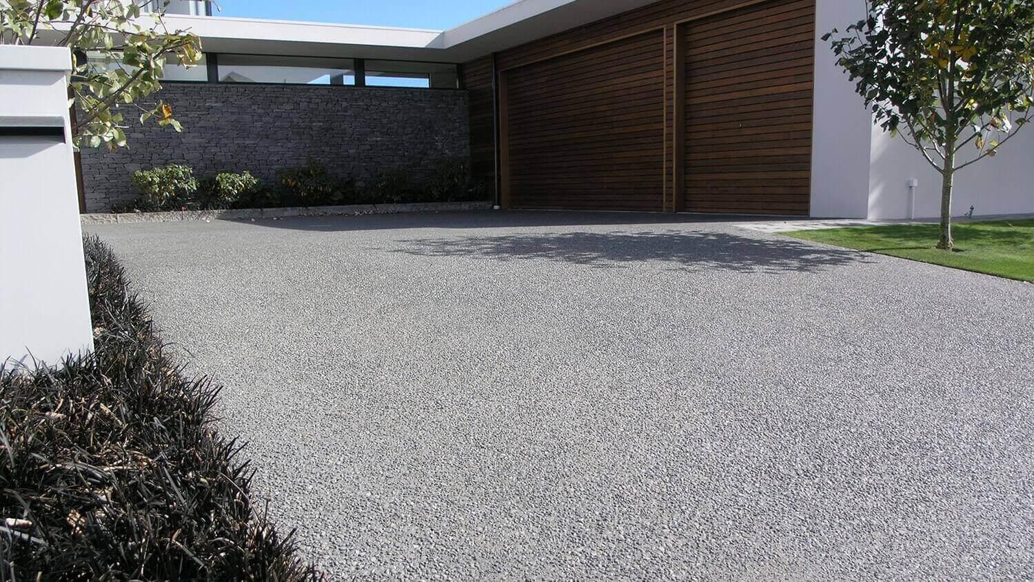Concrete driveway Melbourne exposed aggregate
